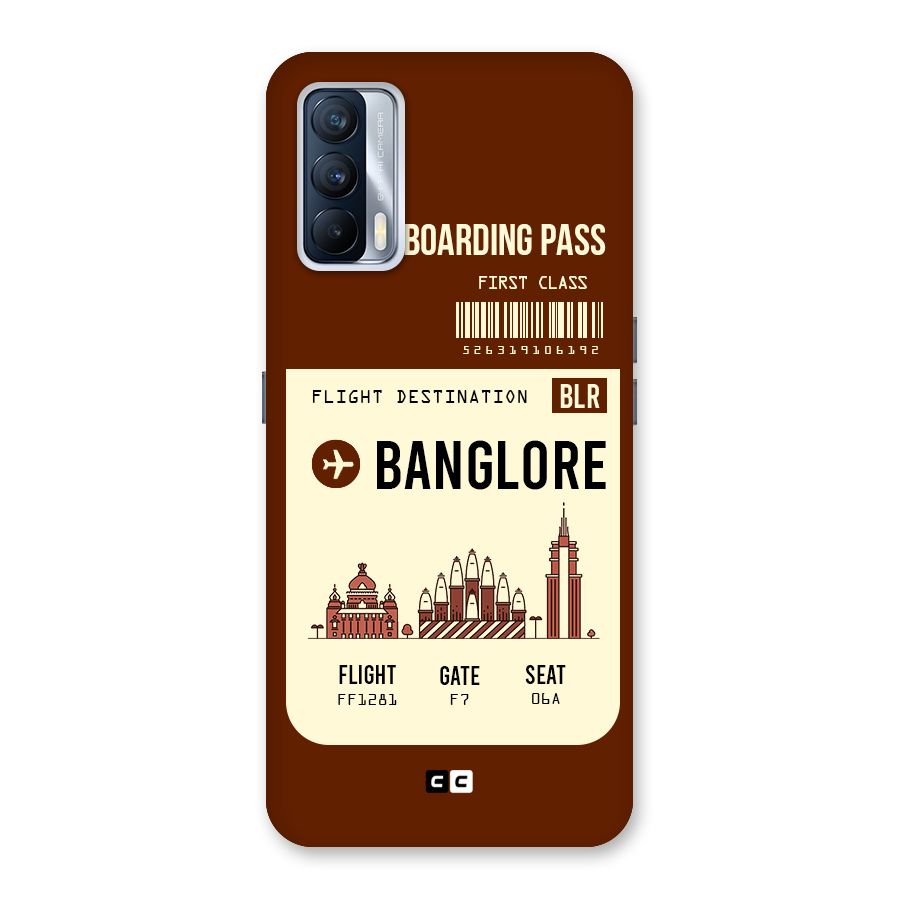 Banglore Boarding Pass Back Case for Realme X7