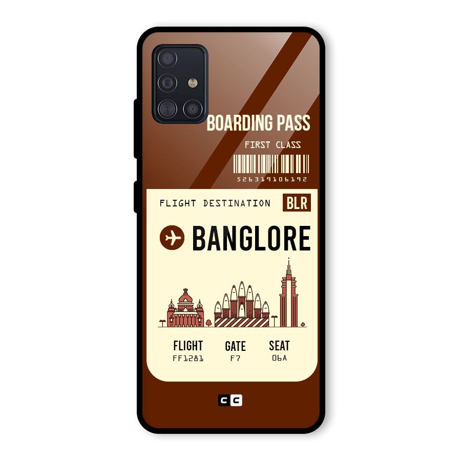 Banglore Boarding Pass Glass Back Case for Galaxy A51