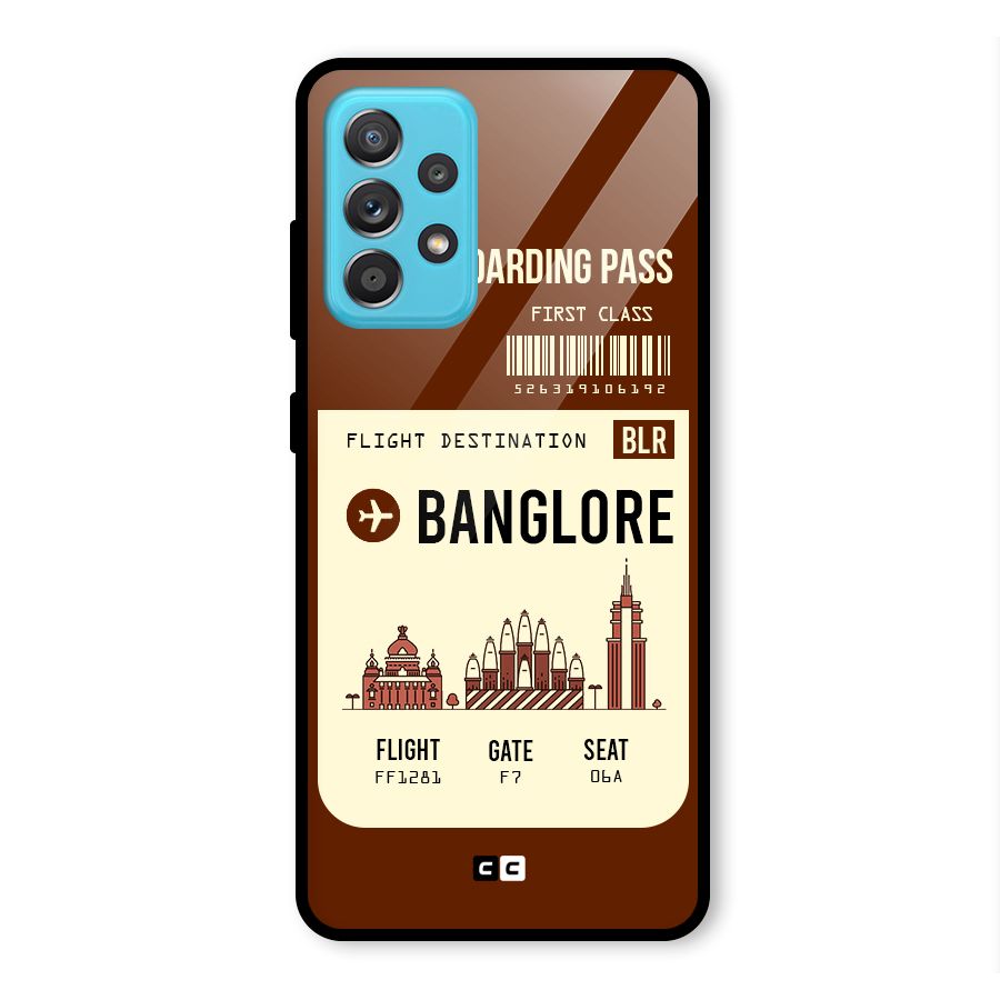 Banglore Boarding Pass Glass Back Case for Galaxy A52s 5G