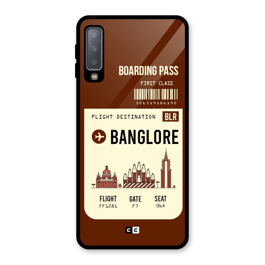 Banglore Boarding Pass Glass Back Case for Galaxy A7 (2018)