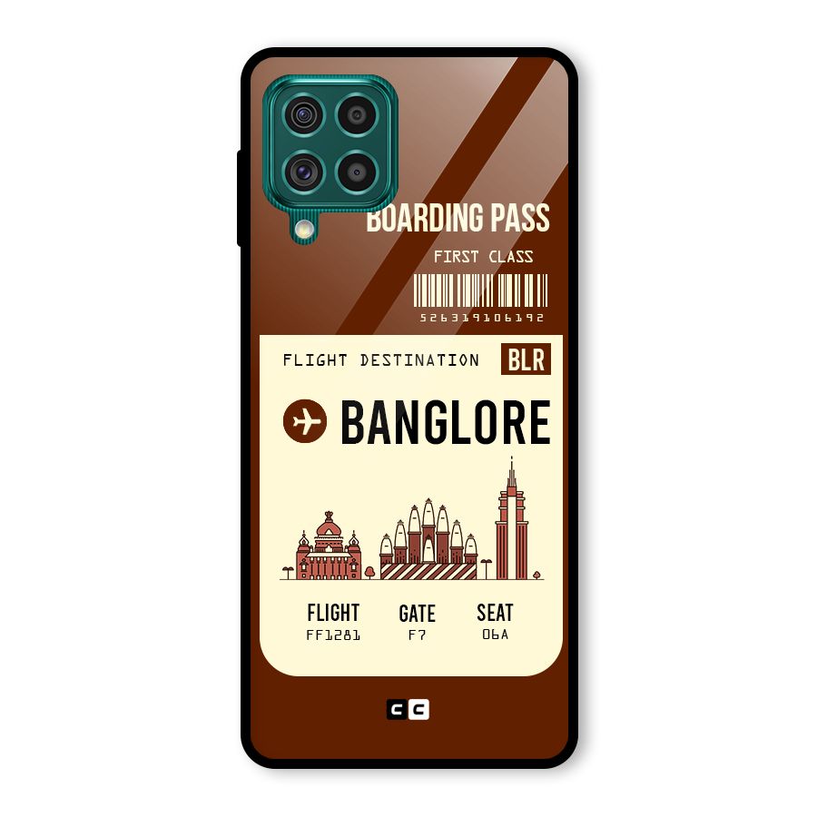 Banglore Boarding Pass Glass Back Case for Galaxy F62