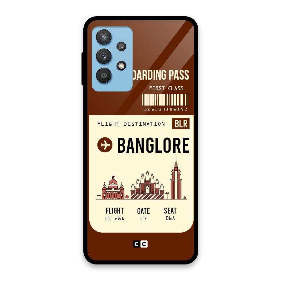 Banglore Boarding Pass Glass Back Case for Galaxy M32 5G