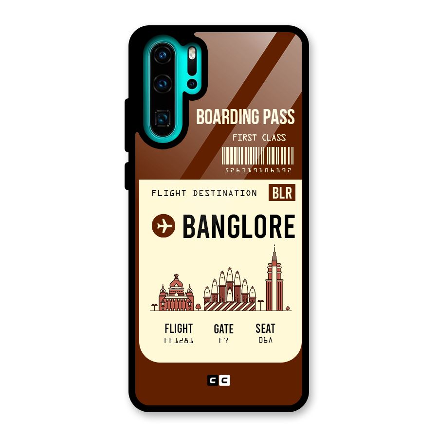 Banglore Boarding Pass Glass Back Case for Huawei P30 Pro