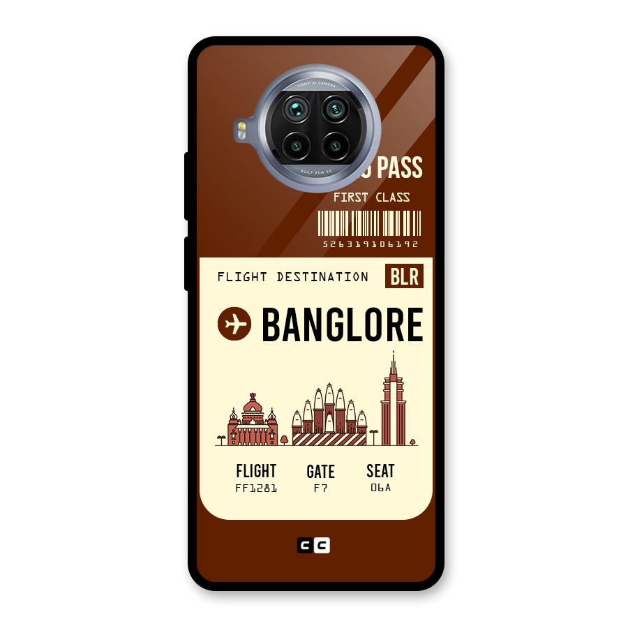 Banglore Boarding Pass Glass Back Case for Mi 10i