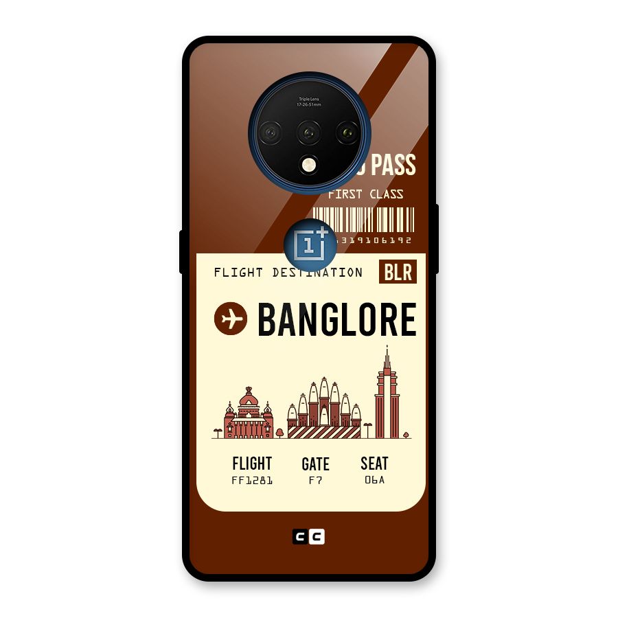 Banglore Boarding Pass Glass Back Case for OnePlus 7T