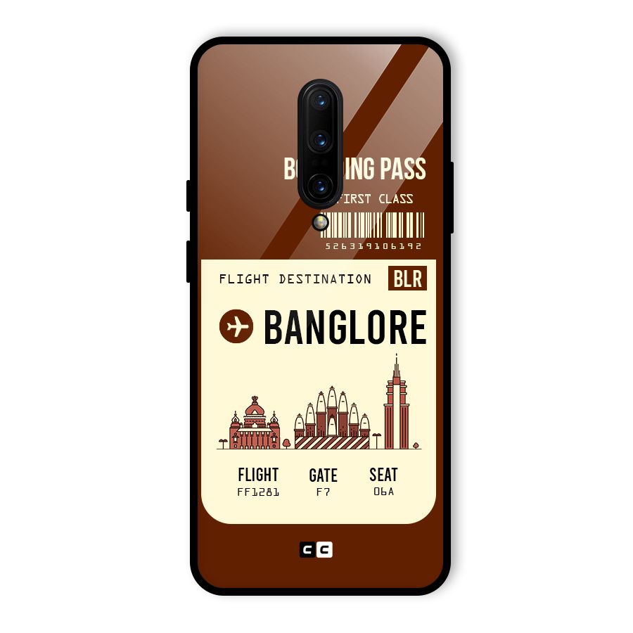 Banglore Boarding Pass Glass Back Case for OnePlus 7 Pro
