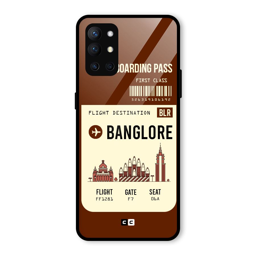 Banglore Boarding Pass Glass Back Case for OnePlus 9R