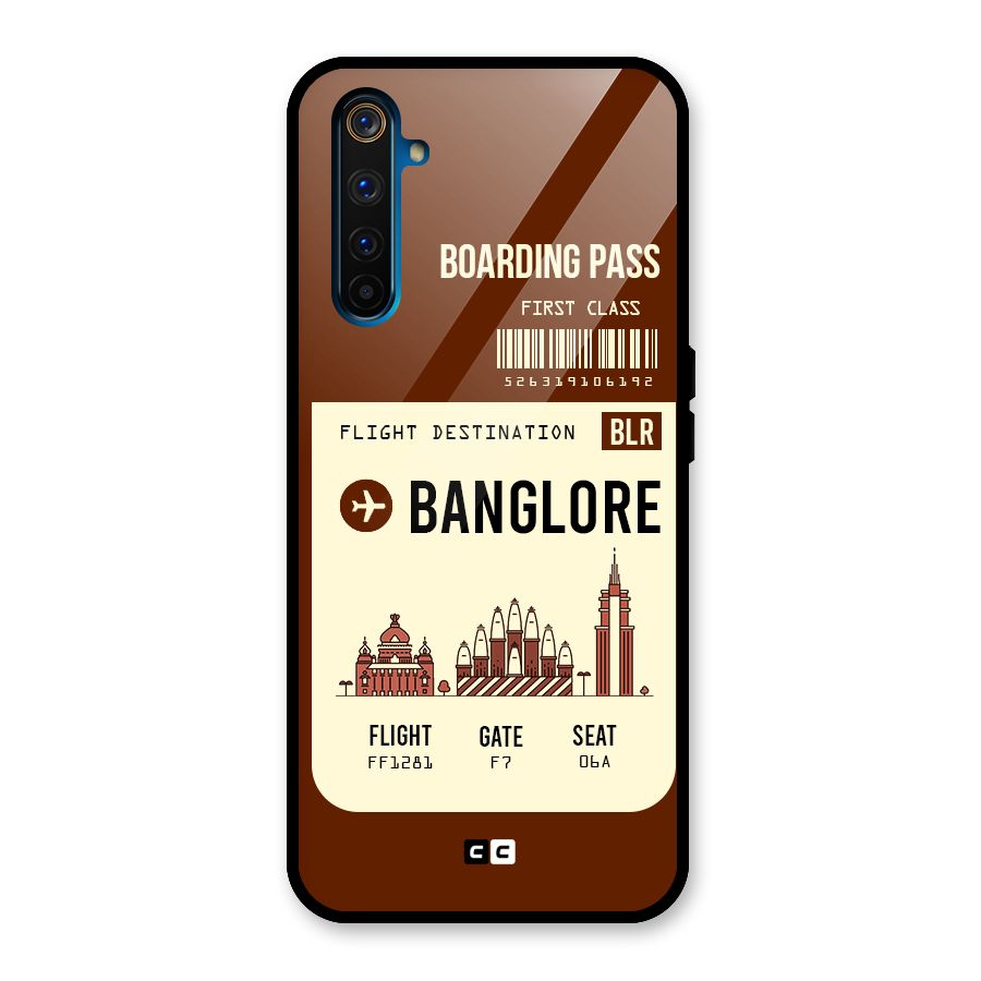 Banglore Boarding Pass Glass Back Case for Realme 6 Pro