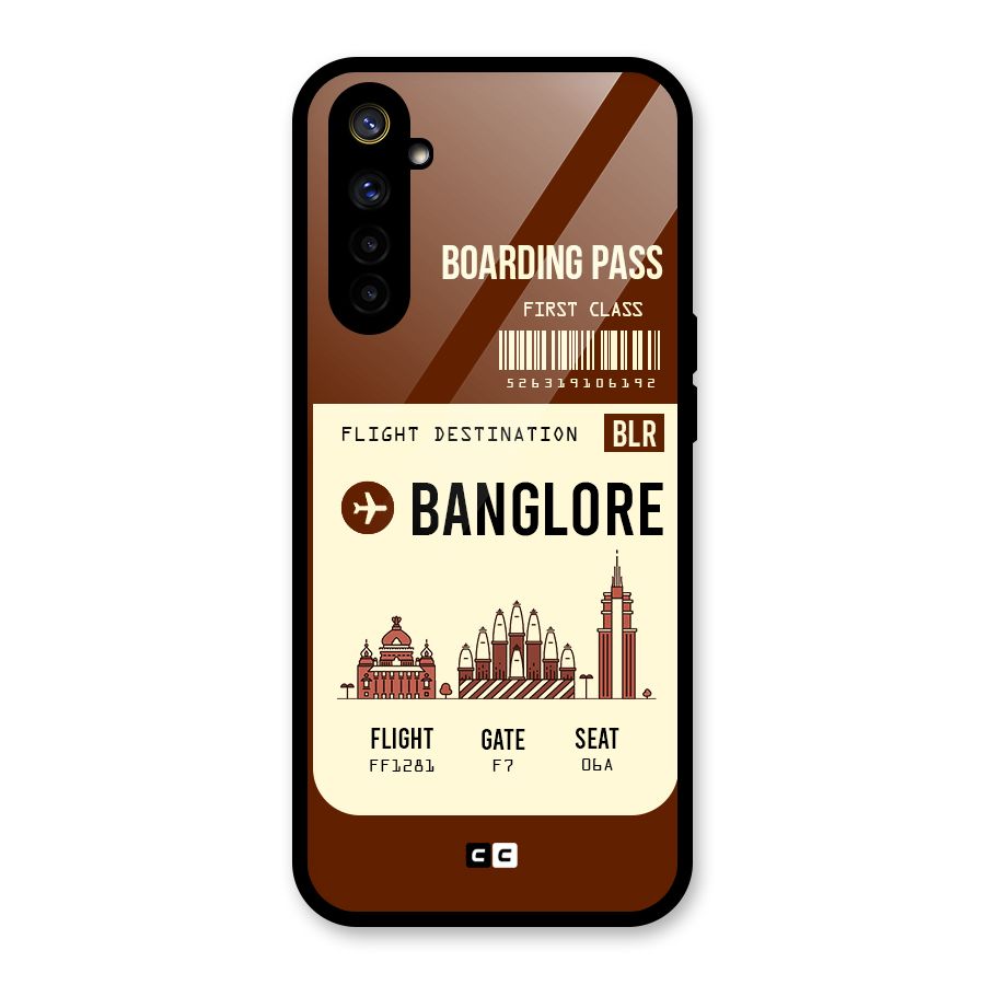Banglore Boarding Pass Glass Back Case for Realme 6i