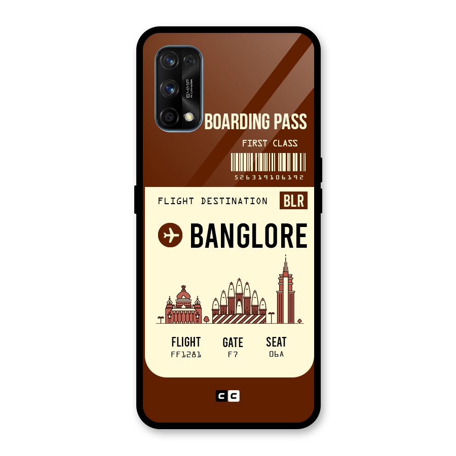 Banglore Boarding Pass Glass Back Case for Realme 7 Pro