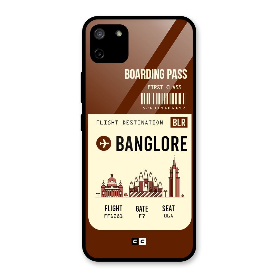 Banglore Boarding Pass Glass Back Case for Realme C11