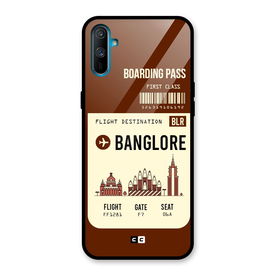 Banglore Boarding Pass Glass Back Case for Realme C3