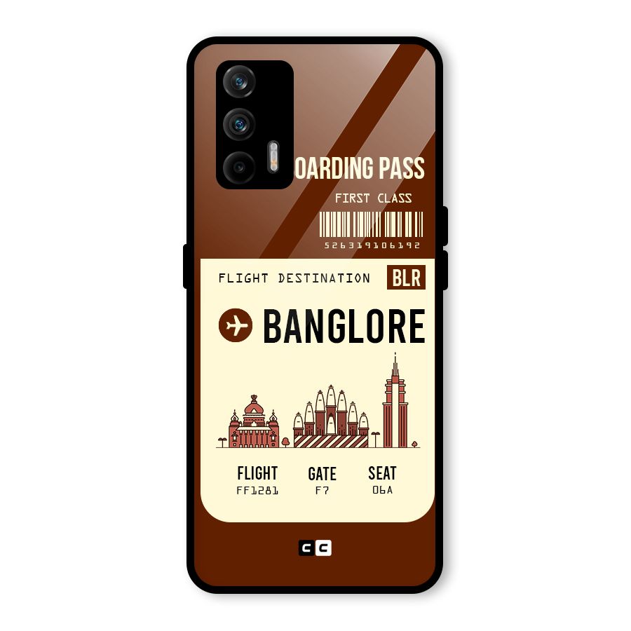 Banglore Boarding Pass Glass Back Case for Realme GT 5G