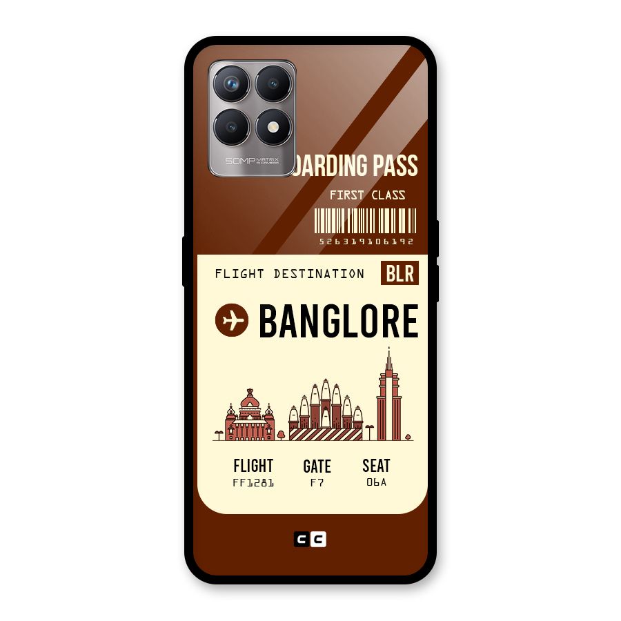 Banglore Boarding Pass Glass Back Case for Realme Narzo 50
