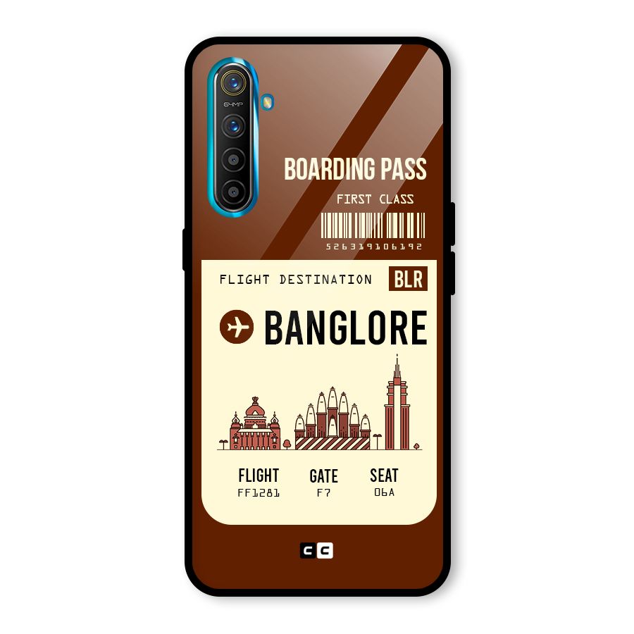 Banglore Boarding Pass Glass Back Case for Realme X2