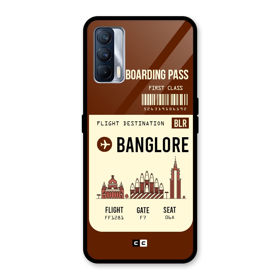 Banglore Boarding Pass Glass Back Case for Realme X7