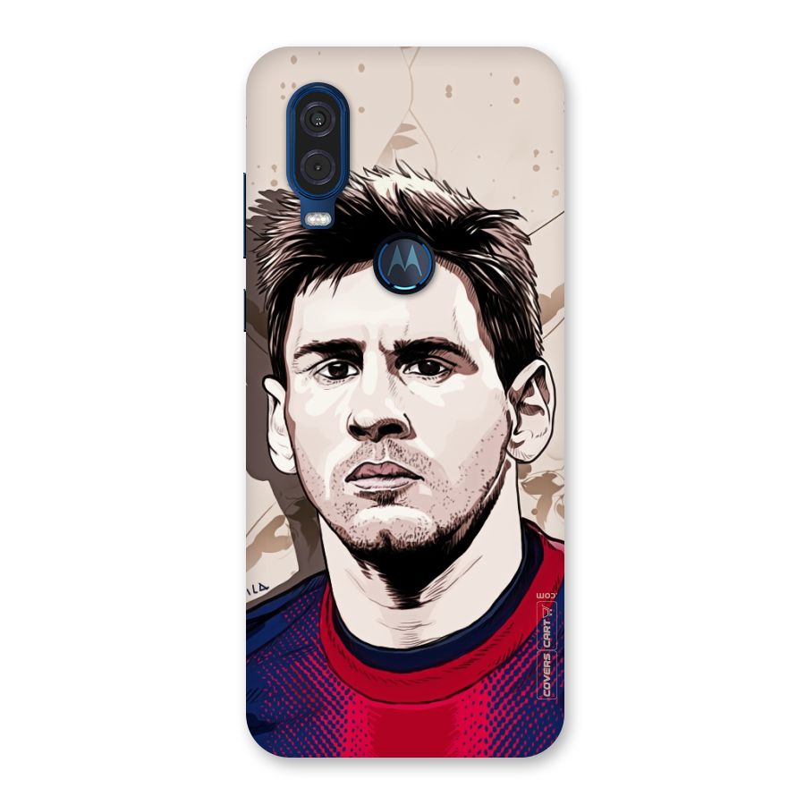 Barca King Messi Back Case for Motorola One Vision
