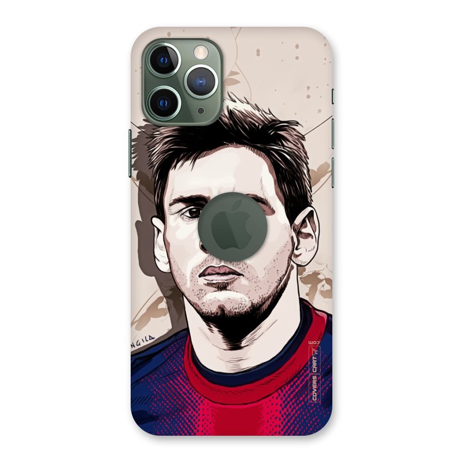 Barca King Messi Back Case for iPhone 11 Pro Logo  Cut