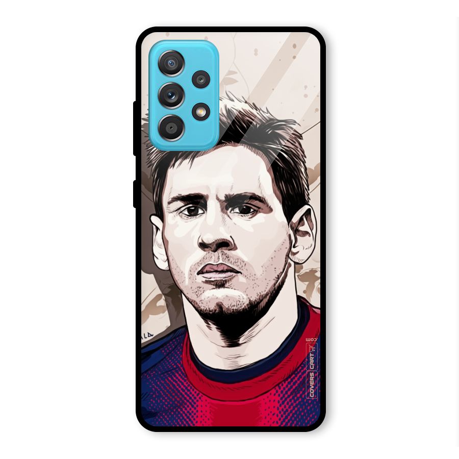 Barca King Messi Glass Back Case for Galaxy A52s 5G