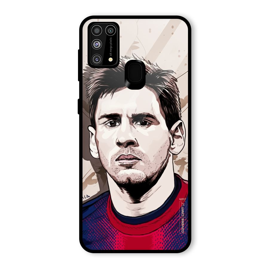 Barca King Messi Glass Back Case for Galaxy M31