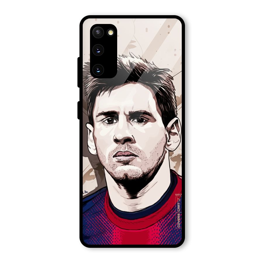 Barca King Messi Glass Back Case for Galaxy S20 FE 5G
