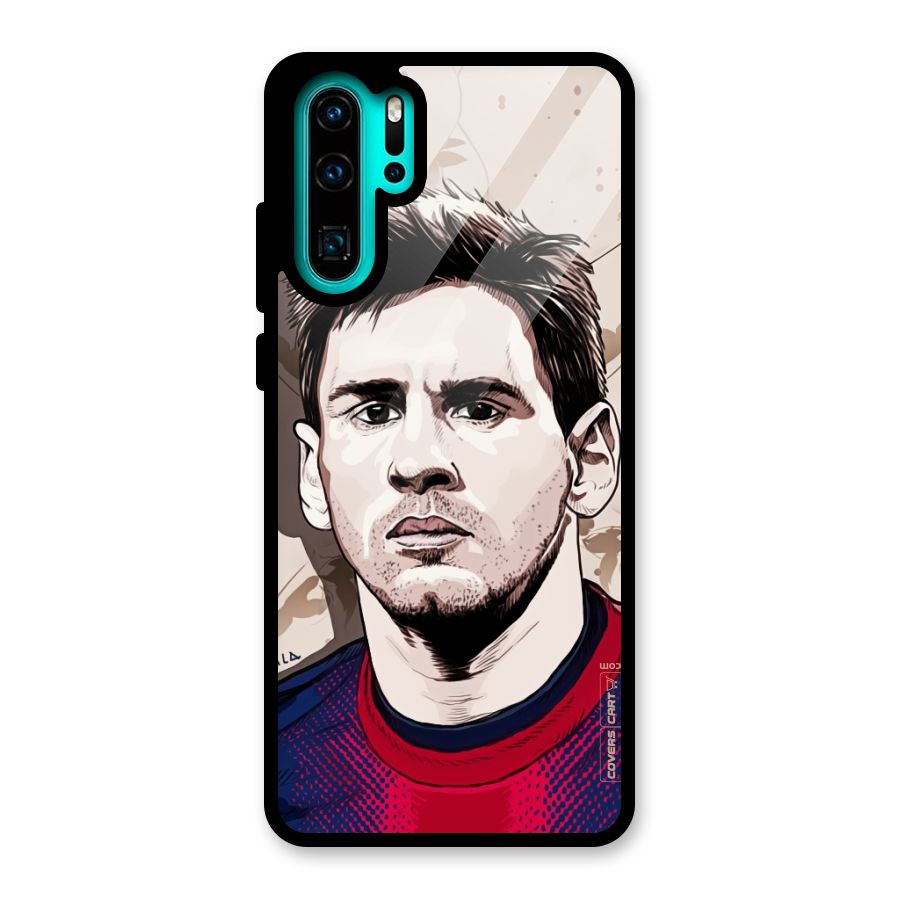 Barca King Messi Glass Back Case for Huawei P30 Pro