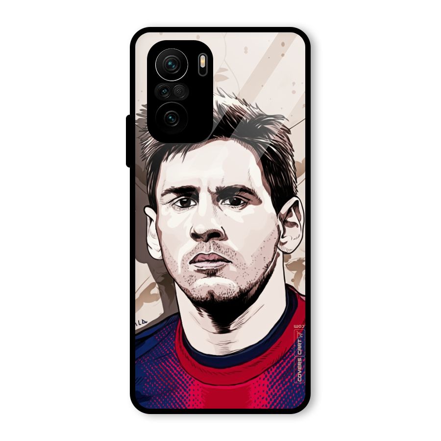 Barca King Messi Glass Back Case for Mi 11X Pro
