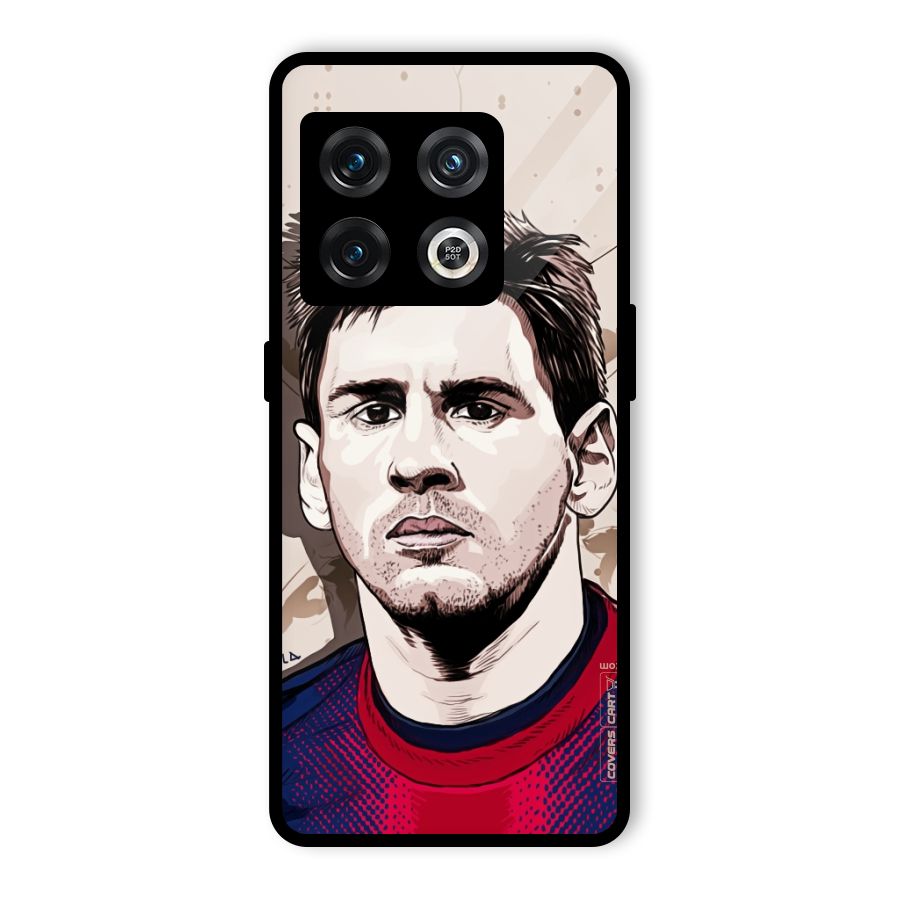 Barca King Messi Glass Back Case for OnePlus 10 Pro 5G