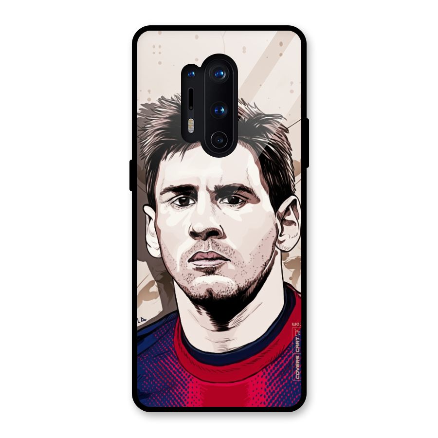 Barca King Messi Glass Back Case for OnePlus 8 Pro