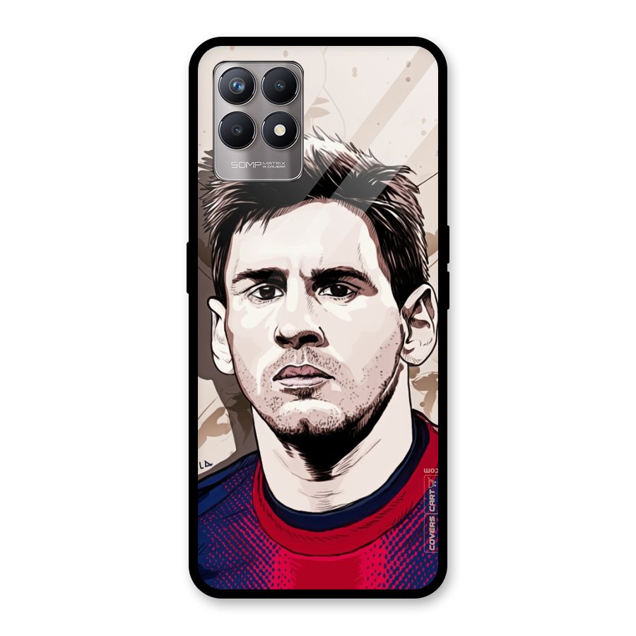 Barca King Messi Glass Back Case for Realme Narzo 50