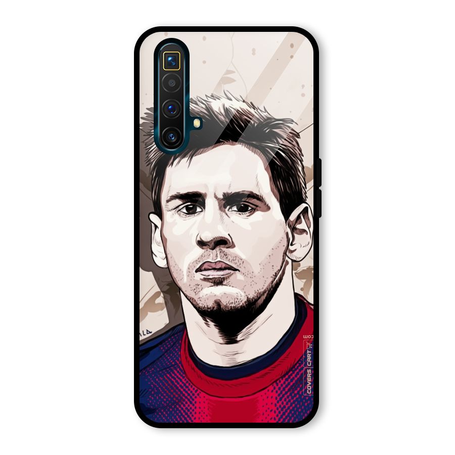 Barca King Messi Glass Back Case for Realme X3 SuperZoom