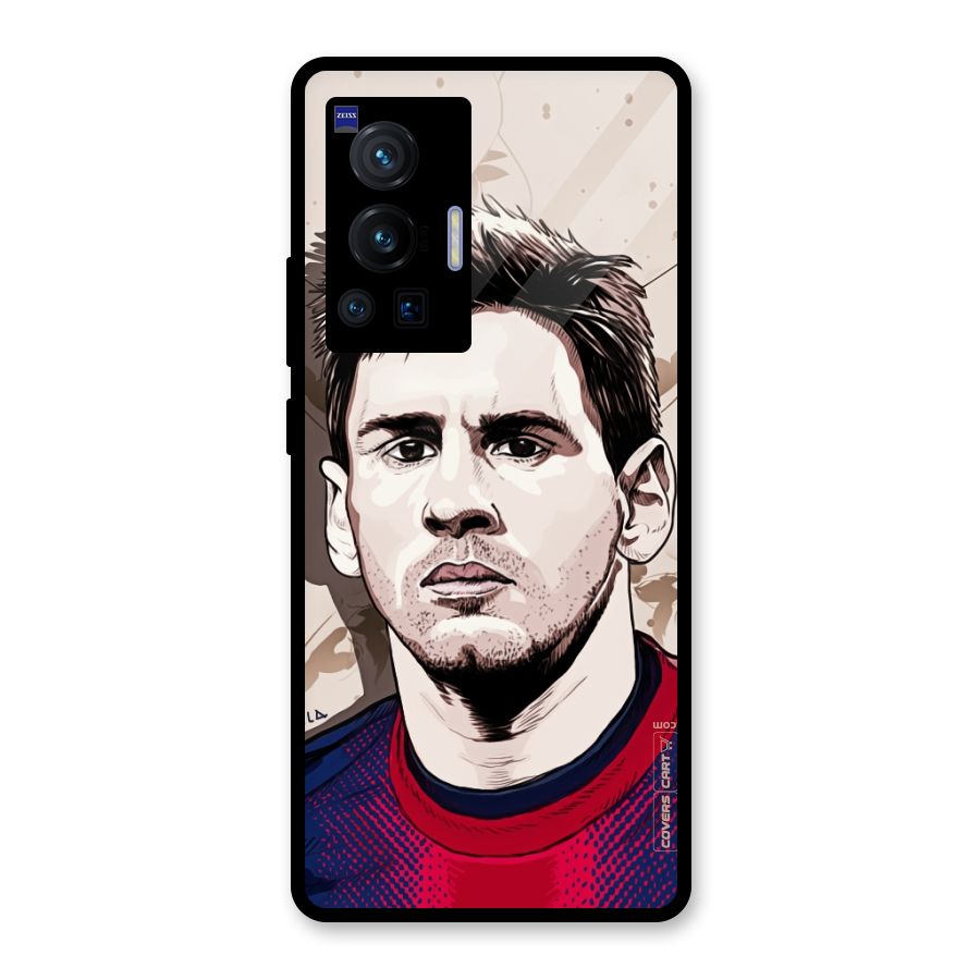 Barca King Messi Glass Back Case for Vivo X70 Pro