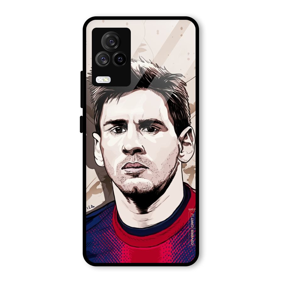 Barca King Messi Glass Back Case for Vivo iQOO 7 Legend 5G