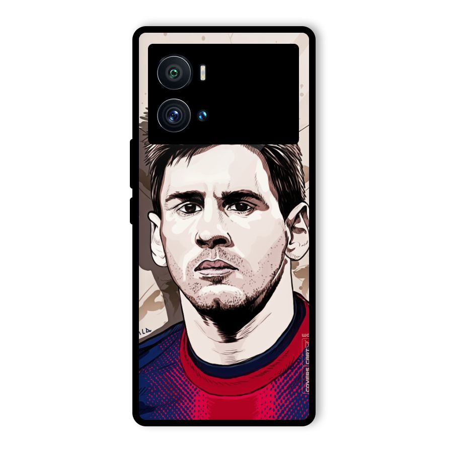 Barca King Messi Glass Back Case for Vivo iQOO 9 Pro