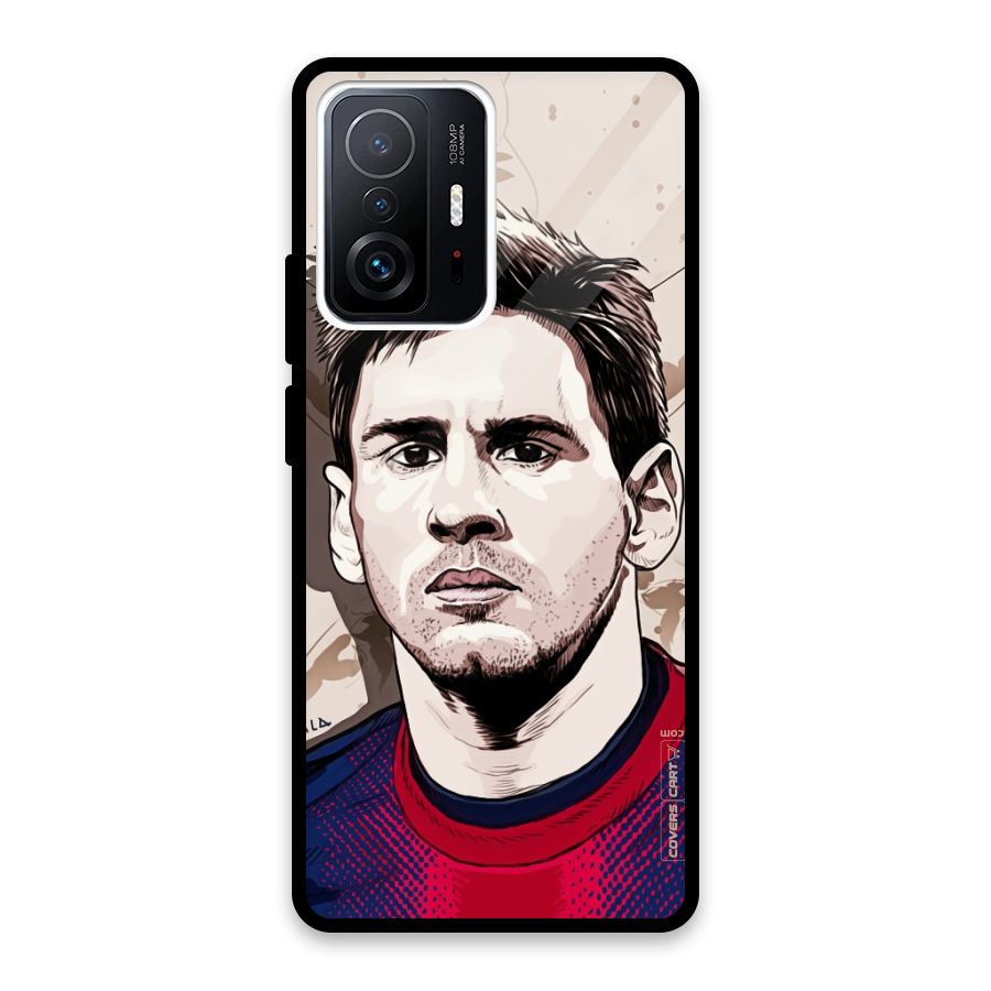 Barca King Messi Glass Back Case for Xiaomi 11T Pro
