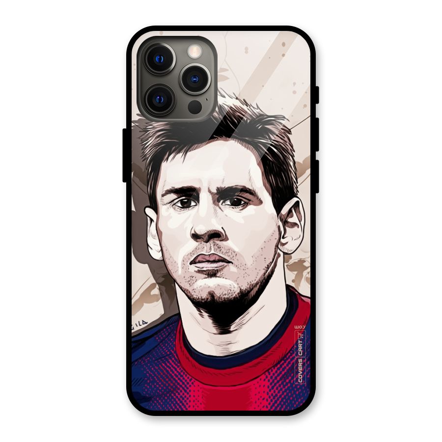 Barca King Messi Glass Back Case for iPhone 12 Pro Max