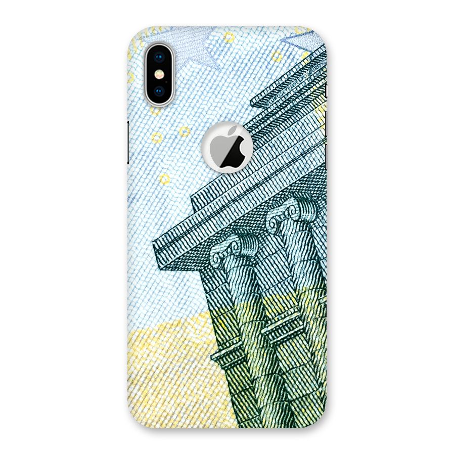 Baroque and Rococo style Back Case for iPhone XS Logo Cut