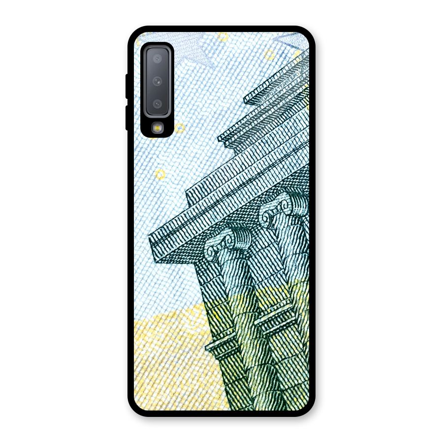 Baroque and Rococo style Glass Back Case for Galaxy A7 (2018)