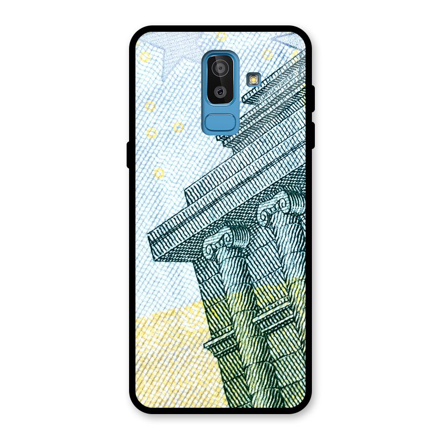 Baroque and Rococo style Glass Back Case for Galaxy J8