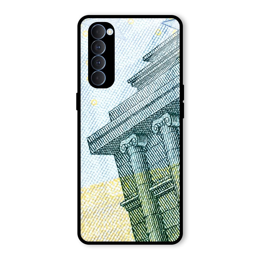 Baroque and Rococo style Glass Back Case for Oppo Reno4 Pro