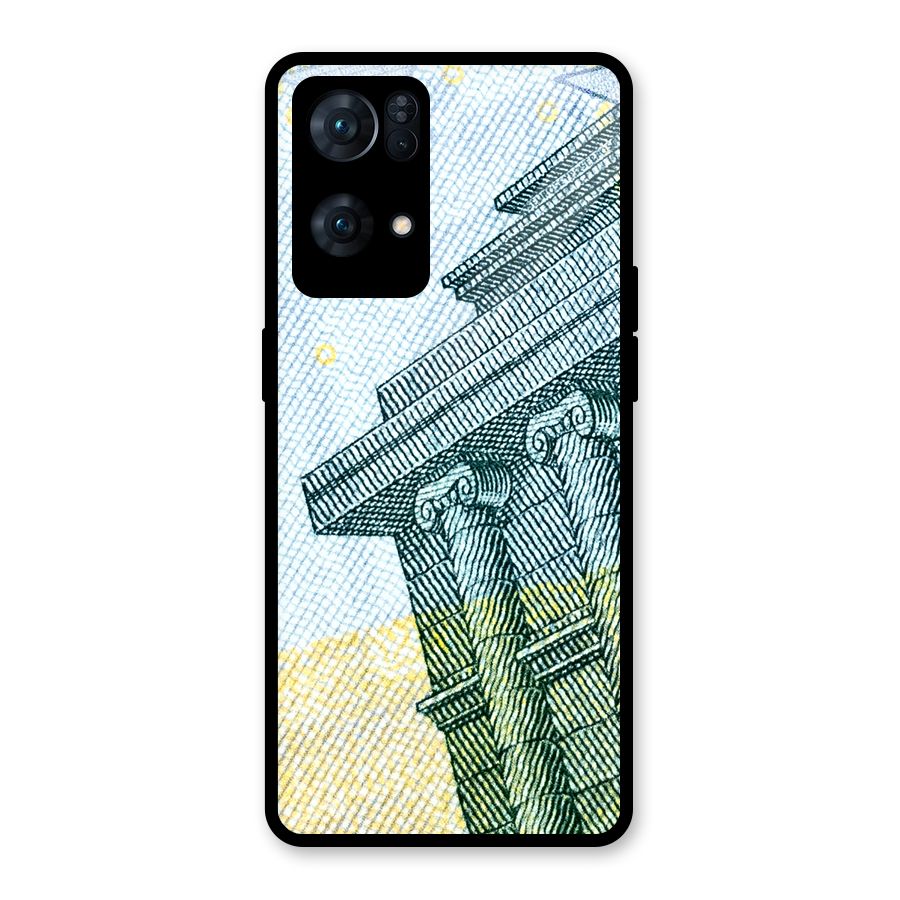 Baroque and Rococo style Glass Back Case for Oppo Reno7 Pro 5G