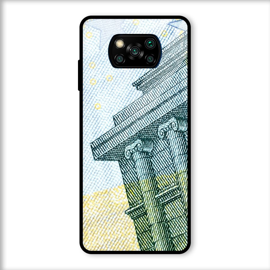 Baroque and Rococo style Glass Back Case for Poco X3