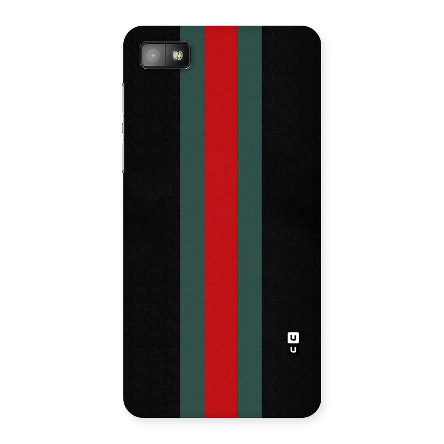 Basic Colored Stripes Back Case for Blackberry Z10