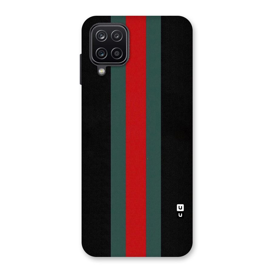 Basic Colored Stripes Back Case for Galaxy A12