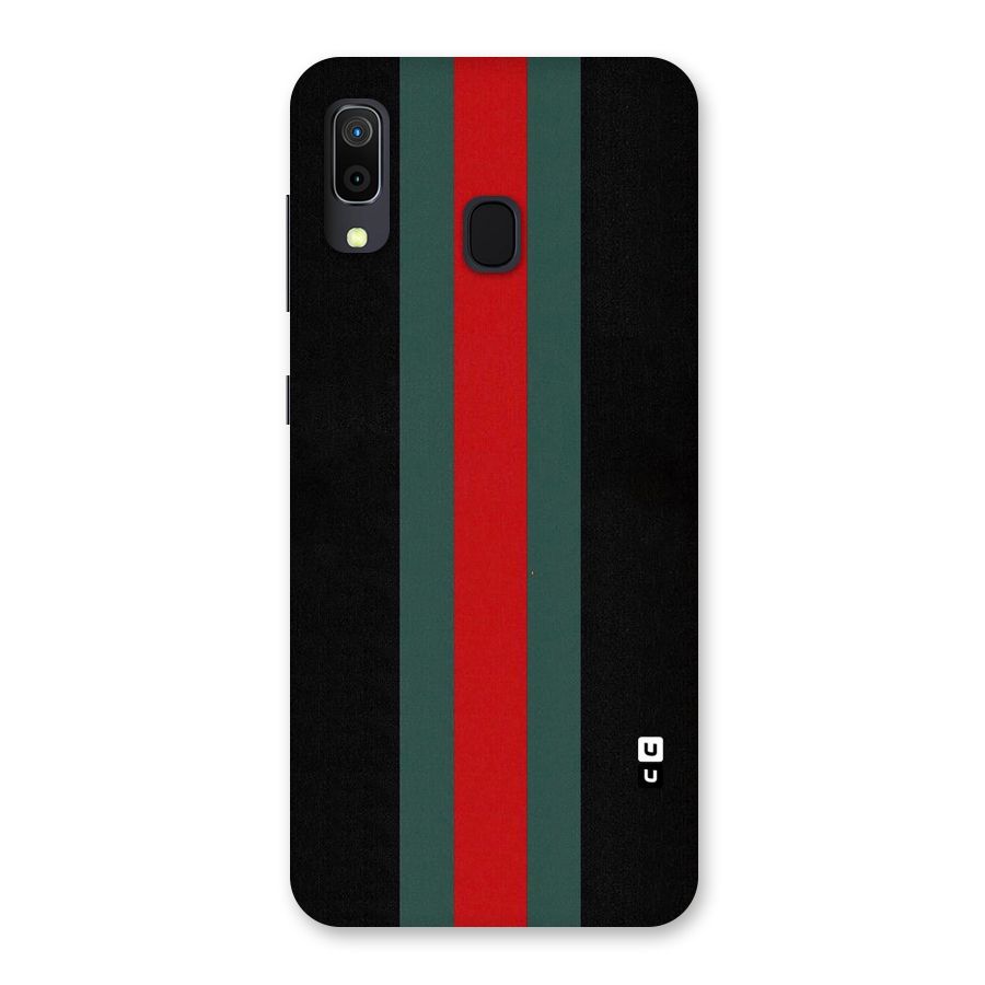 Basic Colored Stripes Back Case for Galaxy A30