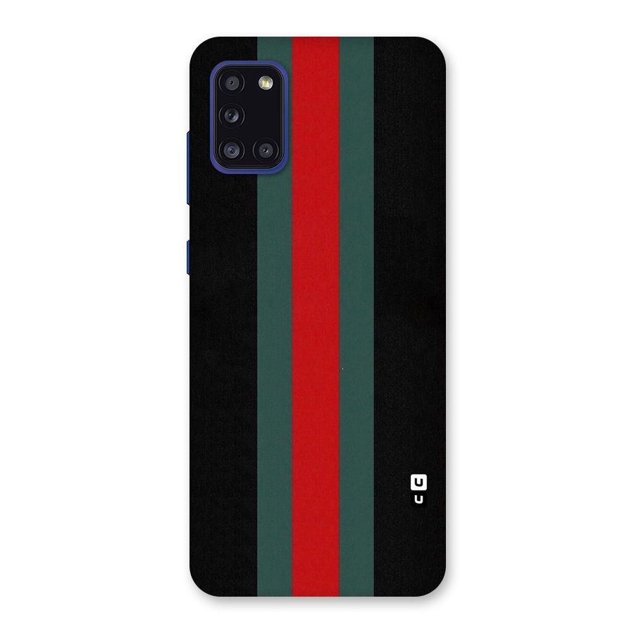 Basic Colored Stripes Back Case for Galaxy A31