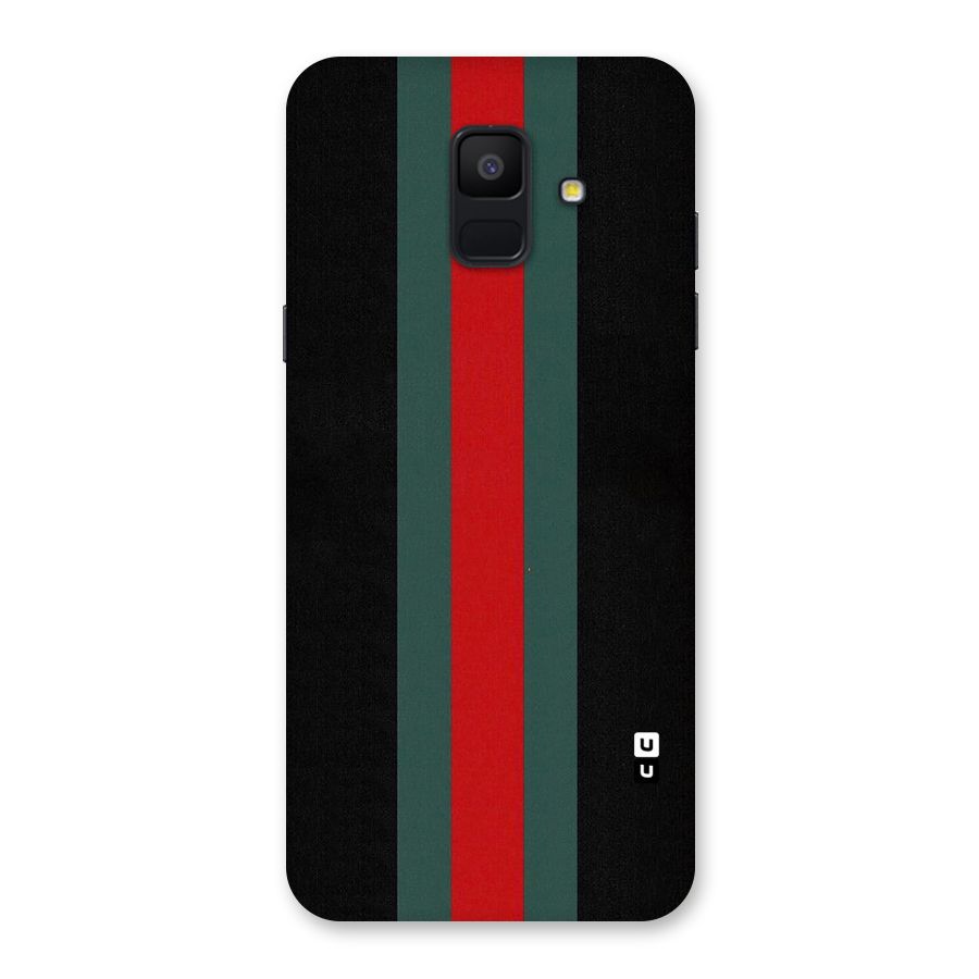 Basic Colored Stripes Back Case for Galaxy A6 (2018)
