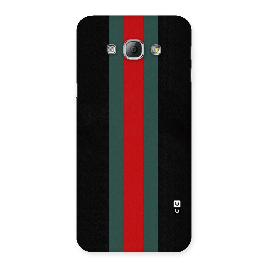 Basic Colored Stripes Back Case for Galaxy A8