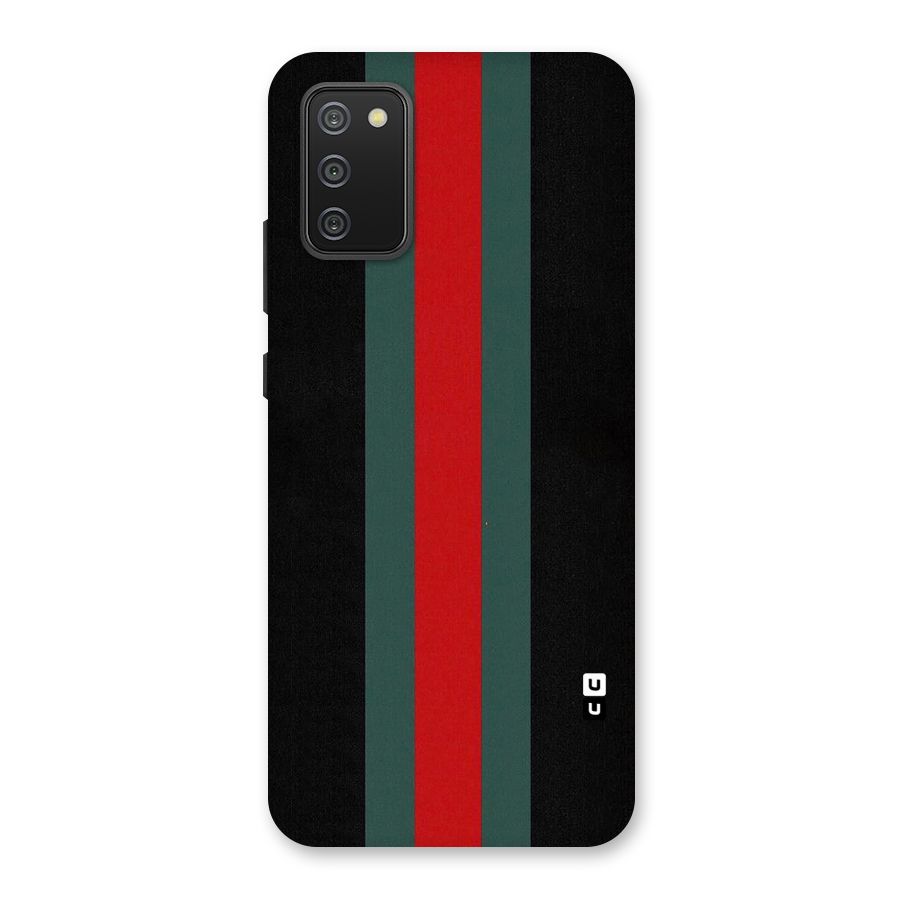 Basic Colored Stripes Back Case for Galaxy F02s