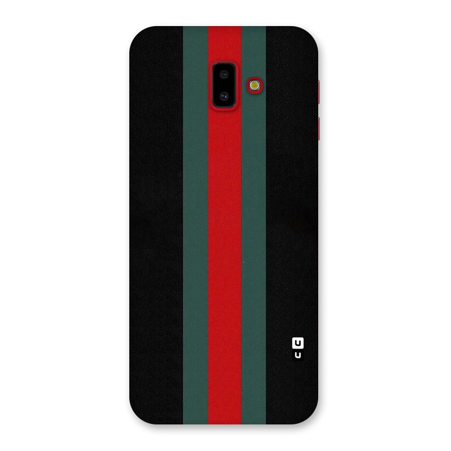 Basic Colored Stripes Back Case for Galaxy J6 Plus